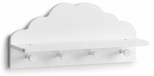 Wieszak na ubrania dziecięce CLOUD z półką, 2w1, ZELLER