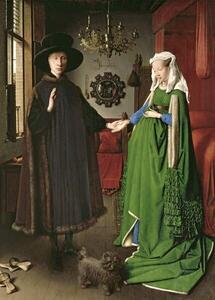 Reprodukcja The Portrait of Giovanni Arnolfini and his Wife Giovanna Cenami 1434, Eyck, Jan van