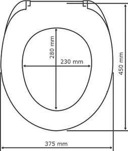 Deska sedesowa wolnoopadająca Premium, Fix-Clip materiał Duroplast, WENKO
