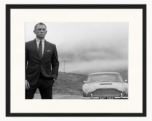 Oprawiony druk cyfrowy Daniel Craig as James Bond