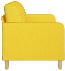 Sofa 3-osobowa, jasnoÅ¼Ã³Åta, 180 cm, tapicerowana tkaninÄ
