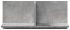 Półka ścienna, 70x16,5x30 cm, szarość betonu