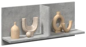 Półka ścienna, 70x16,5x30 cm, szarość betonu