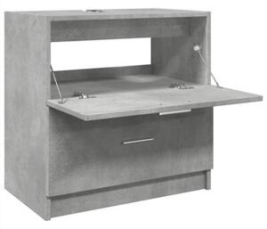 Szafka pod umywalkę, szarość betonu, 59x37x59 cm