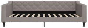 Sofa rozsuwana, kolor taupe, 100x200 cm, tkanina