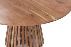 MebleMWM Stół okrągły 120cm z drewna akacji ART66163 naturalny