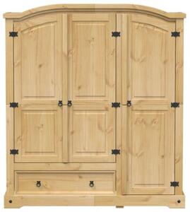 Szafa corona, 151,5x52x170 cm, lite drewno sosnowe
