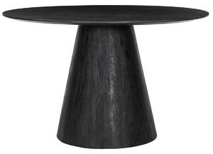 MebleMWM Stół okrągły 120cm z drewna akacji ART67132 czarny