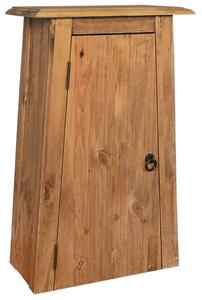 Wisząca szafka łazienkowa, drewno sosnowe, 42x23x70 cm