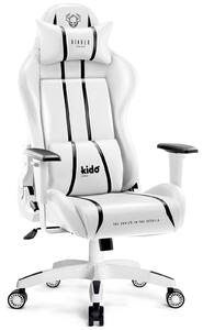 Krzesło gamingowe dla młodzieży Diablo X-One Kids Size biało-czarne
