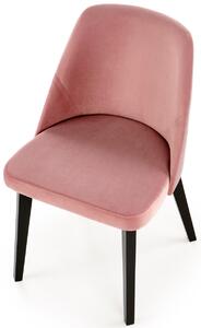 Różowe krzesło tapicerowane do salonu - Puvo 3X