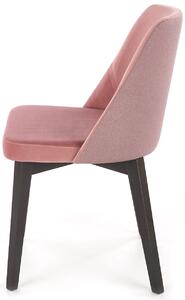 Różowe krzesło tapicerowane do salonu - Puvo 3X