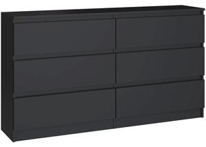 Komoda TOP E SHOP Malwa M6 140 cm Czarny