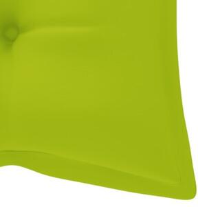 Ławka ogrodowa z poduszką, 120 cm, bambusowa