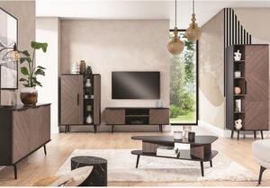 Zestaw mebli do salonu Nemi Brązowy