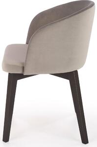 Szare nowoczesne krzesło tapicerowane - Puvo 5X