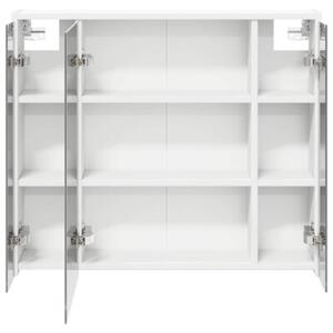 Szafka z lustrem do łazienki biały 73,5 x 16 x 62,5 cm