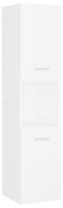 Szafka łazienkowa, biała, 30x30x130 cm, materiał drewnopochodny