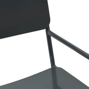 Krzesła ogrodowe 2 szt. antracyt 51 x 55 x 81 cm stal