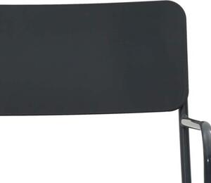 Krzesła ogrodowe 2 szt. antracyt 51 x 55 x 81 cm stal