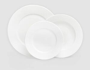 12-częściowy zestaw białych talerzy z porcelany Bonami Essentials Imperio