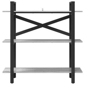 Półka na książki szary sonoma 100 x 33,5 x 102 cm
