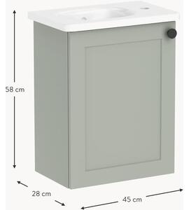 Szafka łazienkowa z umywalką Rafaella, S 45 cm