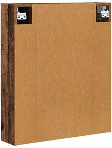 Szafka z lustrem do łazienki stare drewno 60 x 14.5 x 70 cm
