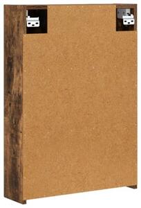Szafka z lustrem do łazienki dąb wędzony 50 x 14,5 x 70 cm