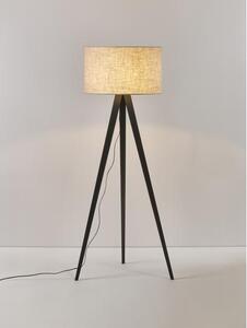 Lampa podłogowa trójnóg z litego drewna w stylu scandi Jake