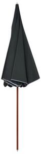 Parasol ogrodowy na stalowym słupku, 300 cm, antracytowy