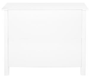 Komoda w stylu skandynawskim z MDF 3 szuflady biała Torrance Beliani