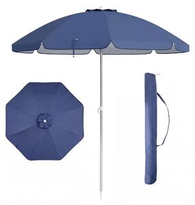 KOMFOTTEU Parasol plaowy 198 cm, parasol ogrodowy z ochron przeciwsoneczn UV50+, parasol plaowy skadany i lekki, parasol balkonowy z torb transportow, parasol tarasowy bez podstawy