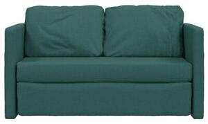 Sofa podÅogowa 2-w-1, ciemnozielona, 112x174x55 cm, tkanina