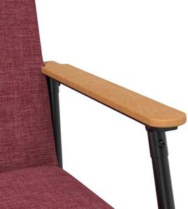 Nowoczesny fotel aksamitny w kolorze czerwonego wina z ergonomicznym designem