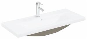 Szafka pod umywalkę z drzwiami czarny dąb 90 x 39 x 62 cm