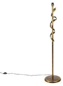Vintage lampa podłogowa antyczne złoto 29 cm bez klosza - Linden Oswietlenie wewnetrzne