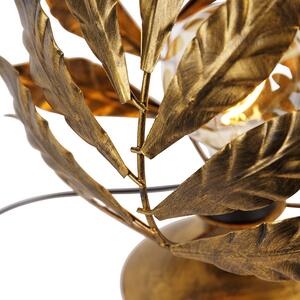 Lampa stołowa vintage antyczne złoto 30 cm - Linden Oswietlenie wewnetrzne