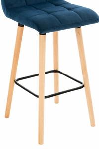 Krzesło barowe Isabelle niebieskie
