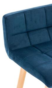 Krzesło barowe Isabelle niebieskie