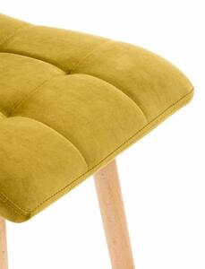 Krzesło barowe Isabelle żółte