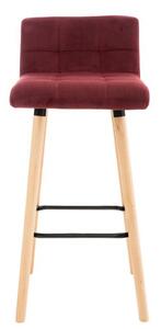 Krzesło barowe Isabelle czerwone