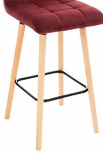 Krzesło barowe Isabelle czerwone
