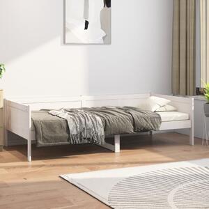 Łóżko dzienne, białe, lite drewno sosnowe, 80x200 cm