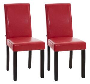 Zestaw 2 krzeseł do jadalni Legacy czerwony