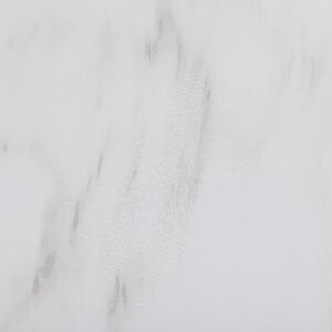 Zestaw 2 doniczek ogrodowych 35x35x42.5 efekt marmuru kwadratowe biały Miro Beliani