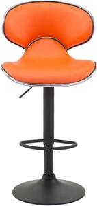 Krzesło barowe Alexandra pomarańczowe