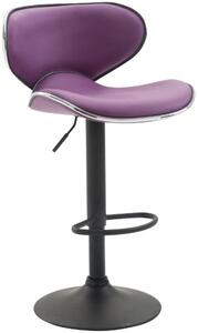 Krzesło barowe Aleksandry fioletowe