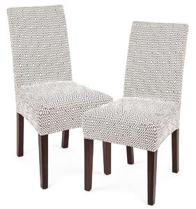 Elastyczny pokrowiec na krzesło Comfort Plus Geometry, 40 - 50 cm, komplet 2 szt
