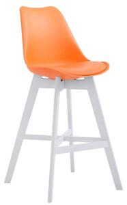 Chanel krzesło barowe pomarańczowe